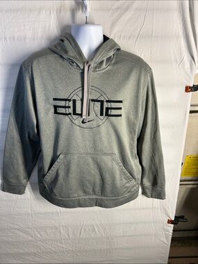 Elite Men's Hooded Sweatshirt in Heather gray